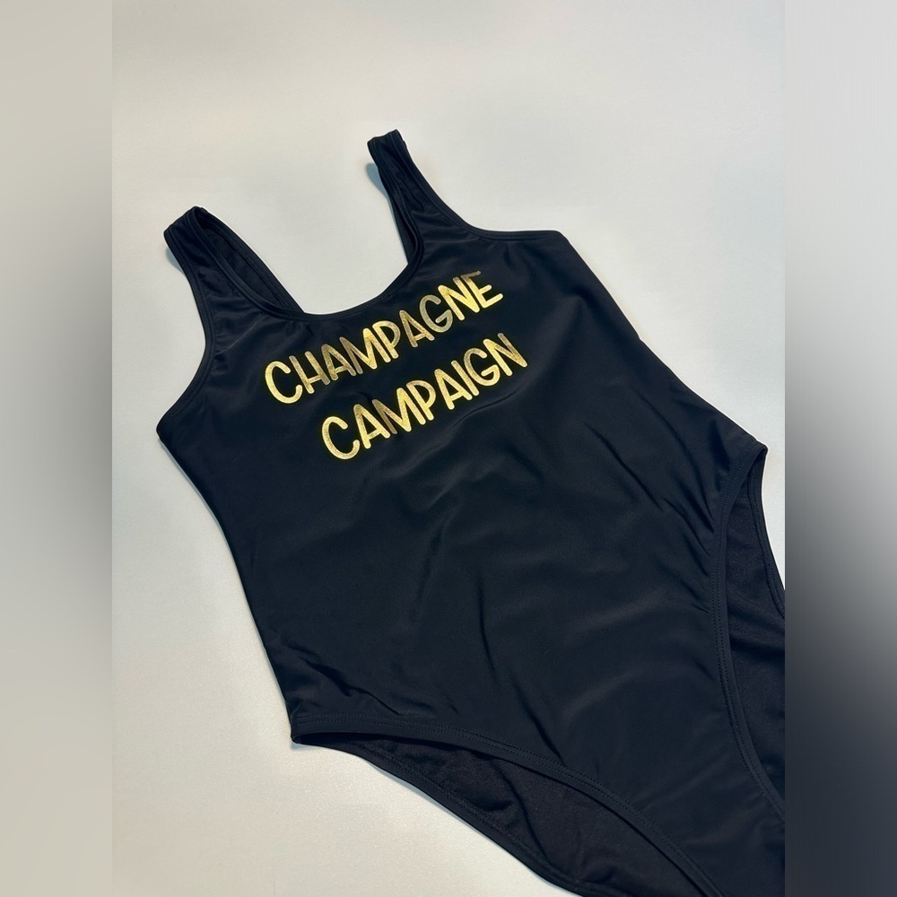 NEW! CABANA DEL SOL Champagne Campaign One Piece Swimsuit Womens Size Medium - Picture 9 of 12